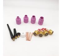 17 Pcs Parti Della Torcia Per Saldatura Tig Kit Di Accessori Torce