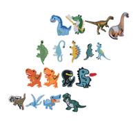 17 PCS Toppe Ricamate Di Dinosauri Da Cucire