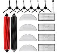 17 pezzi di accessori per robot aspirapolvere Roborock S8 / S8+ con 2 spazzole principali, 4 salviette, 4 filtri, 6 spazzole laterali, 1 spazzola di pulizia