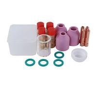 17 pezzi di saldatura TIG accessorio pinza gas lente ugello tazza isolante per pistola di saldatura WP 17 18 26