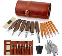 17 Pezzi Kit Di Coltelli per Intaglio Del Legno, Strumenti per Intaglio Del Legn