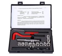 17 pezzi M12x1.5 Kit di attrezzi per la riparazione della filettatura, inserti filettati Kit di accessori per la riparazione Helicoil femmina