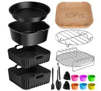 17 pezzi per friggitrice ad aria calda COSORI Turbo Tower Pro Smart 10,8L Double Stack Airfryer, stampo in silicone senza BPA, accessorio per COSORI Turbo Tower 6,5L/4,3L Air Fryer inserto in silicone