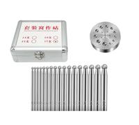 17 Pezzi Set di Punzoni Dapping Compatto | Alta Durezza, Durevole, Utensili per Gioielleria, Laboratorio gioielliere, Orafi, Artigiani