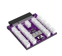 17 Port PCIE 6Pin Scheda Adattatore di Alimentazione Display a LED Modulo di Alimentazione Server Scheda Adattatore Per GPU Miner Mining Office Computer Adapter