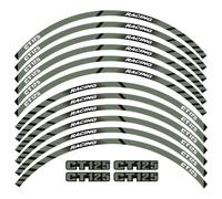 17 ''Rifrangenti Cerchioni Strisce Decalcomanie Adesivi Per CT125 Per Trail 125 Per Hunter Cub Notte Decorazione Ruota Di Sicurezza(Color12)