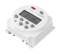 17-Set Timer Giornaliero Interruttore DC12V Display LCD | Design del supporto del pannello, capacità 16A, ingresso DC12V, schermo LCD, programmazione settimanale