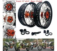 17" Supermoto Ruote Cerchi Disco per KTM 125 250 300 450 525 EXC SX SXS XC 03-09