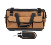 17 tasche sacca per utensili in tessuto oxford portatile grande capacità con spalla per spalla per meccanici elettricisti t2001 marrone (16in)