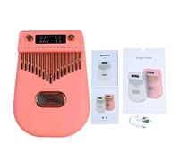 17 tasti elettronici smart kalimba pollice strumento musicale portatile con spartiti per kid per adulti principianti (Rosa)