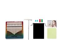 17 tasti Kalimba mogano pollice pianoforte Mbira tastiera strumento arcobaleno