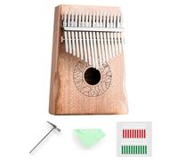 17 Tasti Kalimba Pollice Pianoforte In Legno di Mogano Portatile Principiante Pianoforte Pollice Regali Anno Per Bambini A5L8 Nuovo
