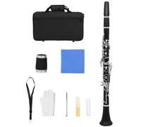 17 Tasti Studente Bakelite Clarinetto Strumento Set Con Custodia Panno di Pulizia B Piatto Per Principianti Pratica B Flat
