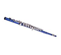 17 tono C a foro aperto con chiave E placcato in nichel squisito strumento per flauto blu laccato Flauto Di Strumenti Musicali
