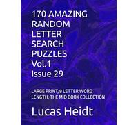 170 AMAZING RANDOM LETTER SEARCH PUZZLES, Vol.1 / Issue 29: LARGE PRINT, 9 LETTER WORD LENGTH, THE MID BOOK COLLECTION