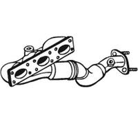 231 CV CATALIZZATORE PER BMW 3 E46 330i KW 170 CV 231