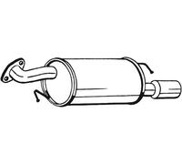 170 CV SILENZIATORE POSTERIORE PER MAZDA 6 Station Wagon GH 2.5 MZR KW 125 CV 17