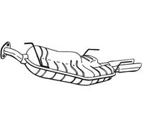 170 CV SILENZIATORE POSTERIORE PER VAUXHALL Vectra (B) 2 VOL/Cod Sp J96 2.6i V6