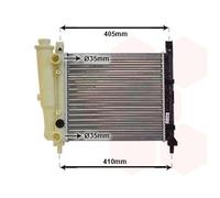 17002076 VAN WEZEL Radiatore, Raffreddamento motore per FIAT