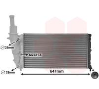 17002140 VAN WEZEL Radiatore, Raffreddamento motore per FIAT,LANCIA