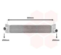 17004360 VAN WEZEL Intercooler per CITROËN,FIAT,PEUGEOT