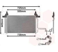 VAN WEZEL 17005253 Condensatore climatizzatore