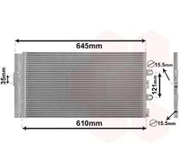 17005298 VAN WEZEL Condensatore, Climatizzatore per FIAT