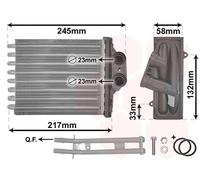 VAN WEZEL 17006350 Scambiatore calore per riscaldamento abitacolo