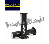 17046 - MANOPOLA CIRCUIT SPEED FORATA COLORE NERO - BIANCO