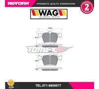 1705 Kit pastiglie freno a disco post adatto a .Audi A3 (MARCA-WAG)