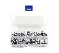 170pcs SMD Aluminum Electrolytic Capacitor Assorted Kit 10Values 0.47uF 1uF 2.2uF 4.7uF 10uF 22uF 47uF 100uF 220uF Samples Set NWPNLXEA