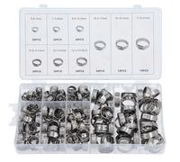 170tlg Fascette Acciaio Inox 1 Orecchio Fascette 5,8 -21mm