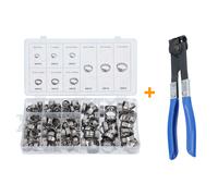 170tlg Fascette Pinze Morsetto Set Acciaio Inox 1 Orecchio 5,8 -21mm +