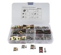 170x U Tipo Dado Clip E Viti Assortimento Set Fissaggi Kit Assortiti per Interni