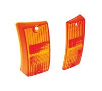 1728 COPPIA PLASTICHE ARANCIO PER FRECCE ANTERIORI VESPA PX