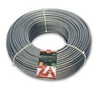 Cavetto acciaio zincato antigiro 133f d.5 mt 100