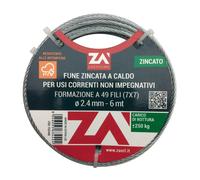 1735 FUNE ACCIAIO ZINCATO ANTIGIRO 133F D 6 25 M