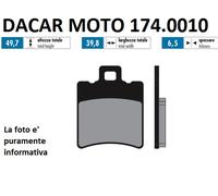 174.0010 PASTIGLIE FRENO RACE POLINI MBK DOODO 125 Carburatore - DOODO 150 Carb
