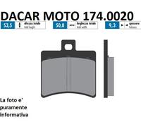 174.0020 PASTIGLIE FRENO ORIGINAL POLINI MALAGUTI : F 18 125/150 WARRIOR