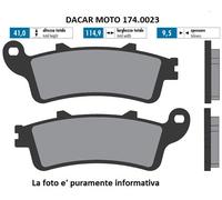 174.0023 PASTIGLIE FRENO ORIGINAL POLINI HONDA : FORESIGHT 250 98