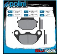 174.0049 PASTIGLIE FRENO POLINI POSTERIORE SYM JOY RIDE 150 150CC 2001-2002 ORGA