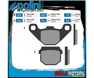 174.0074 PASTIGLIE FRENO POLINI ANTERIORE E-TON VXL 250 VECTOR - ST VECTOR 250CC