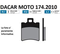 174.2010 PASTIGLIE FRENO SINTERED POLINI MALAGUTI F 15 50 H2O FIREFOX