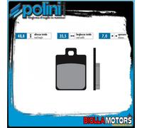 174.2014 PASTIGLIE FRENO POLINI POSTERIORE PIAGGIO NRG 50 MC3 50CC 2005- SINTERI