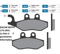 174.2041 PASTIGLIE FRENO SINTERED POLINI PIAGGIO X 7 125 08/09