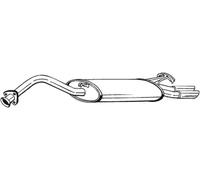 Silenziatore terminale 278-147 BOSAL per AUDI 100 C4 Avant A6 C4 Avant A6 C4