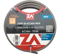 1742 FUNE ACCIAIO INOX 49F D 4 MM 10 M