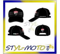 1746003 CAPPELLINO BLU NERO CON STRIP DUCATI CORSE UFFICIALE ORIGINALE 2017