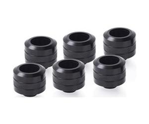 17477 parte e accessorio del sistema di raffreddamento del computer Kit di montaggio, Connessione Nero, Kit di montaggio, Ottone, Nero, 1/4", 23 mm, 2,6 cm