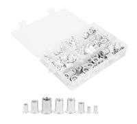 175 pz Alluminio Rivetto, Parti di fissaggio Dadi Dado Inserto Dado Set Accessori M3 M4 M5 M6 M8 M10 M12 Inserto Filettato Dadi